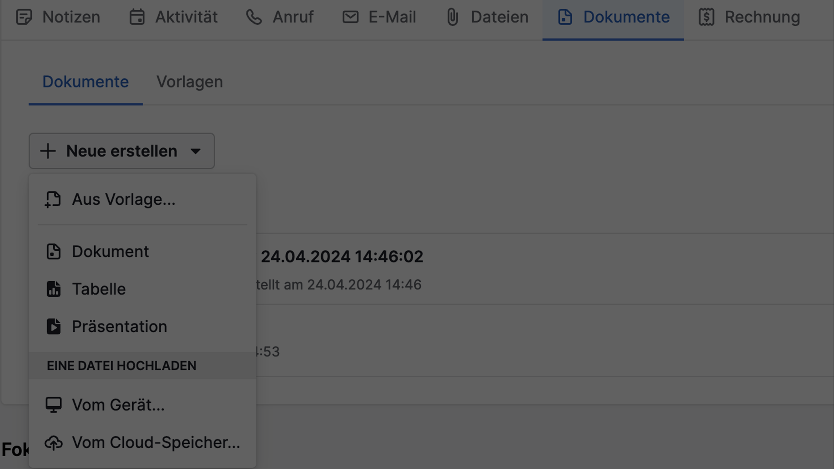 Pipedrive Power-Funktion: Smart Docs